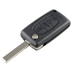 For PEUGEOT 3 Buttons Intelligent Remote Control Car Key with Integrated Chip & Battery & Holder & Slotted Key Blade, Frequency: 433MHz, 3 Buttons
