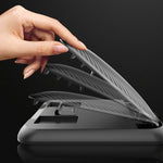 Car Carbon Fiber Texture Silicon Mobile Phone Holder for 3.5-6.8 inches Cellphone, Phone Holder for 3.5-6.8 inches Cellphone