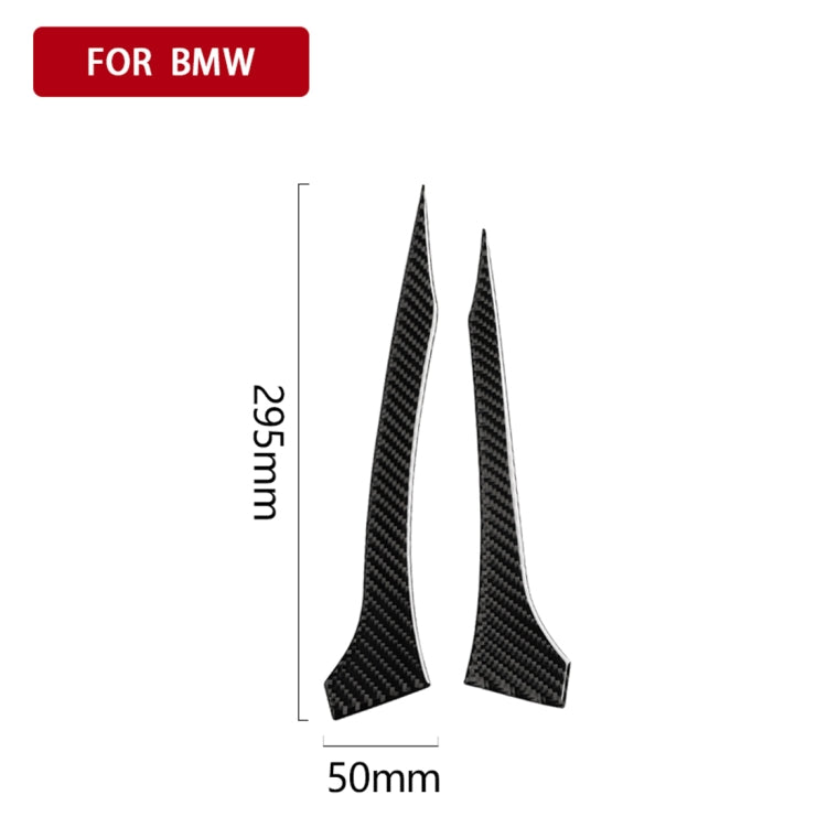 2 PCS Car Carbon Fiber Rearview Mirror Bumper Strip Decorative Sticker for BMW G30 (2018-2019) / G11 (2016-2019), Right Drive without Lens, Rearview Mirror Right Drive without Lens