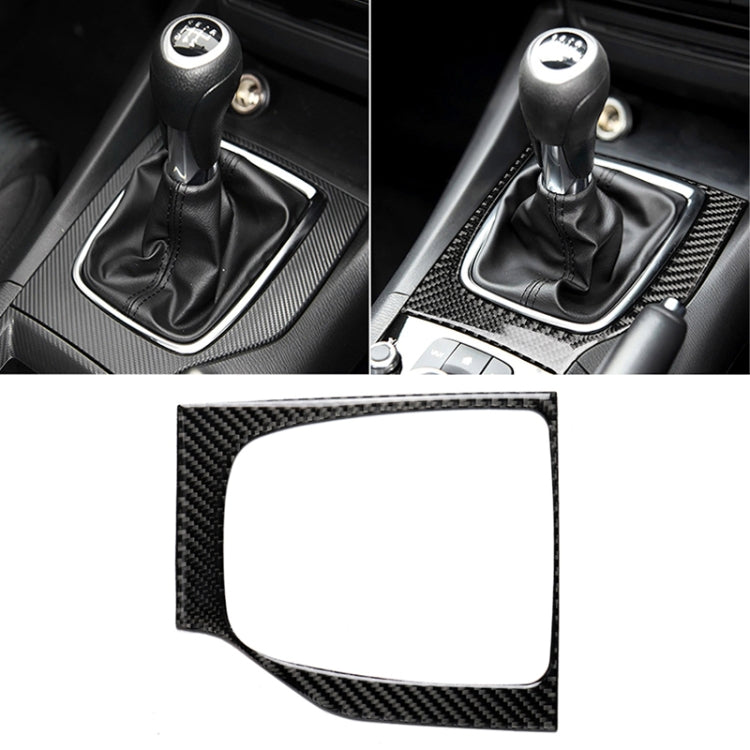 Car Carbon Fiber Right Drive Manual Gear Frame C Decorative Sticker for Mazda Axela 2017-2018, Right Drive Manual Gear Frame C
