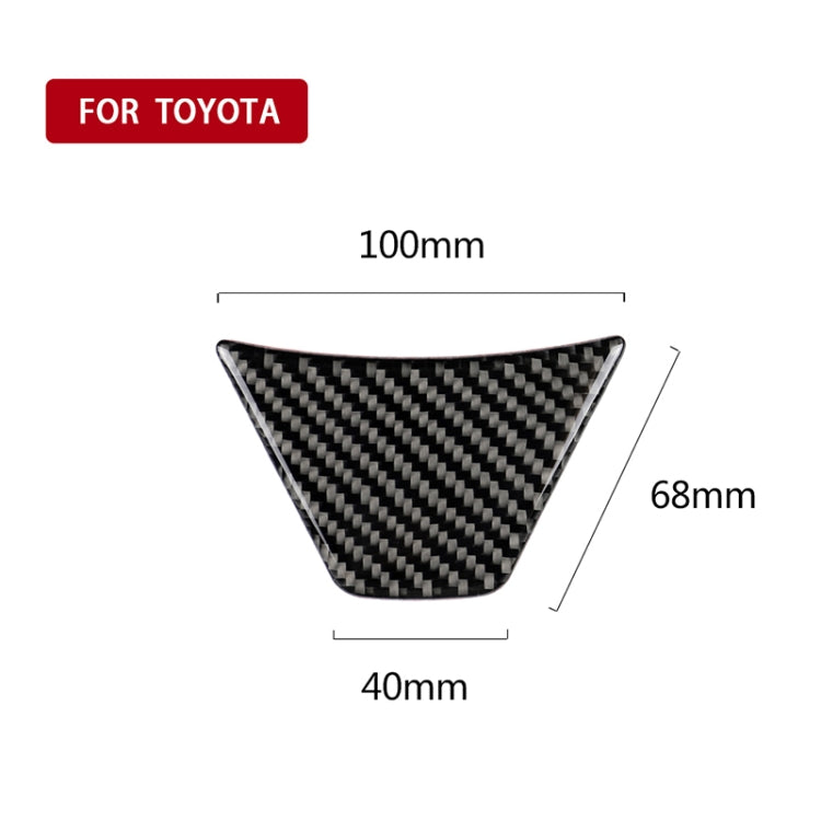 Car Carbon Fiber Steering Wheel Decorative Sticker for Toyota Eighth Generation Camry 2018-2019, Steering Wheel