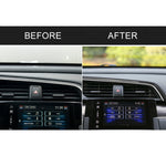 Car Carbon Fiber Central Control Air Outlet Upper Decorative Sticker for Honda Tenth Generation Civic 2016-2019, Left Drive, Central Control Air Outlet Upper