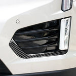 Car Carbon Fiber Front Fog Light Decorative Stripe for Cadillac XT5 2016-2017, Left Drive, Front Fog Light