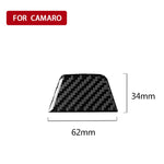Car Carbon Fiber Below Steering Wheel Decorative Sticker for Chevrolet Camaro 2017-2019, Below Steering Wheel