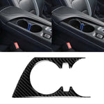 Car Carbon Fiber Water Cup Holder Decorative Sticker for Chevrolet Camaro 2017-2019, Water Cup Holder