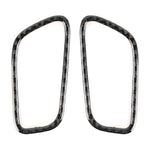2 PCS Carbon Fiber Car Left and Right Air Outlet Panel Decorative Sticker for Porsche Macan, Left and Right Air Outlet