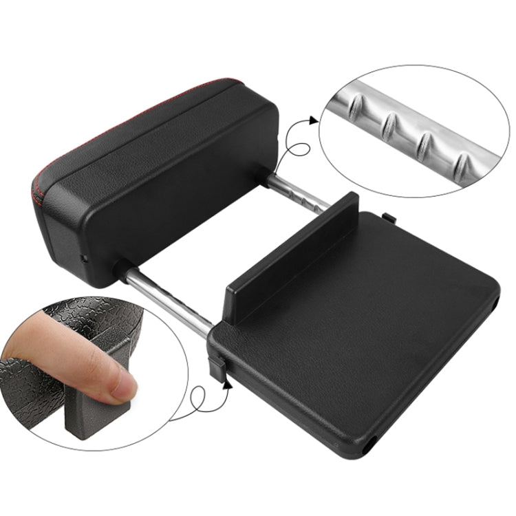 2 PCS Universal Car PU Leather Wrapped Armrest Box Cushion Car Armrest Box Mat with Storage Box, 2pcs(Black), 2pcs (Black Red), 2pcs(Black White), 2pcs(Beige), 2pcs(Brown)