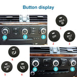 Car Air Conditioner Panel Switch Button REST Key 6131 9250 196-1 for BMW E60 2003-2010, Left Driving, REST
