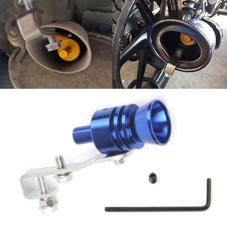 Universal Aluminum Turbo Sound Exhaust Muffler Pipe Whistle Car / Motorcycle Simulator Whistler, Size: L, Outside Diameter: 30mm, Size: L (Black), Size: L (Gold), Size: L (Blue), Size: L (Red), Size: L (Silver)