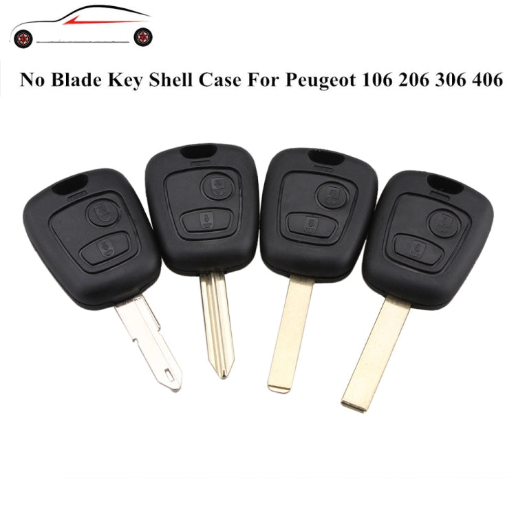 2 PCS Car 307 Mouth Remote Control Key Case Cover for PSA Peugeot Citroen, For PSA Peugeot Citroen