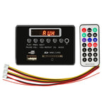 Car 5V Audio MP3 Player Decoder Board FM Radio SD Card USB AUX, with Bluetooth / Remote Control, 5V, 5V (Silver Grey)