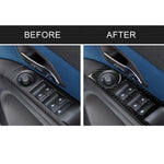 Car Carbon Fiber Window Lift Switch Panel Decorative Sticker for Chevrolet Cruze 2009-2015, Right Drive, Window Lift Switch(RH)