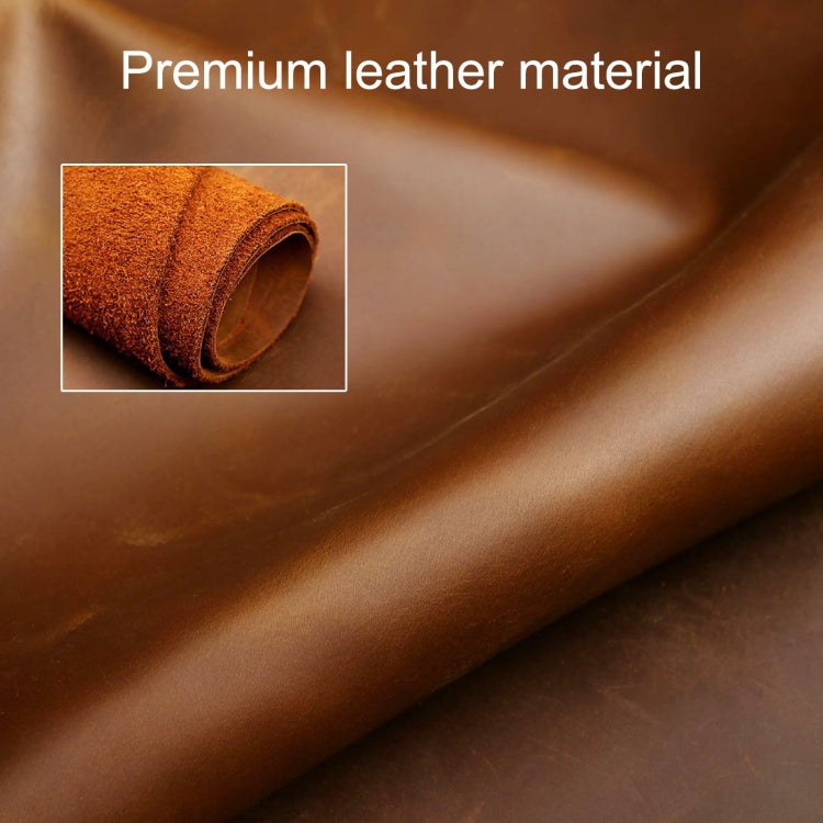 Hallmo Car Cowhide Leather Key Protective Cover Key Case for Honda Civic / Accord 3-button Start, For Honda Civic / Accord 3-button Start