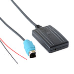 Car AUX Wireless Bluetooth Music Audio Cable + MIC Phone Control Change Song for Alpine KCE-236B 9870/9872, For Alpine KCE-236B 9872
