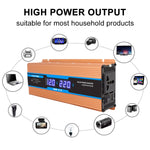 Carmaer 48V to 220V 500W Car Multi-function Double Digital Display Inverter Household Power Converter, 48V to 220V 500W