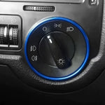 Car Headlight Switch Decorative Ring for Volkswagen Golf