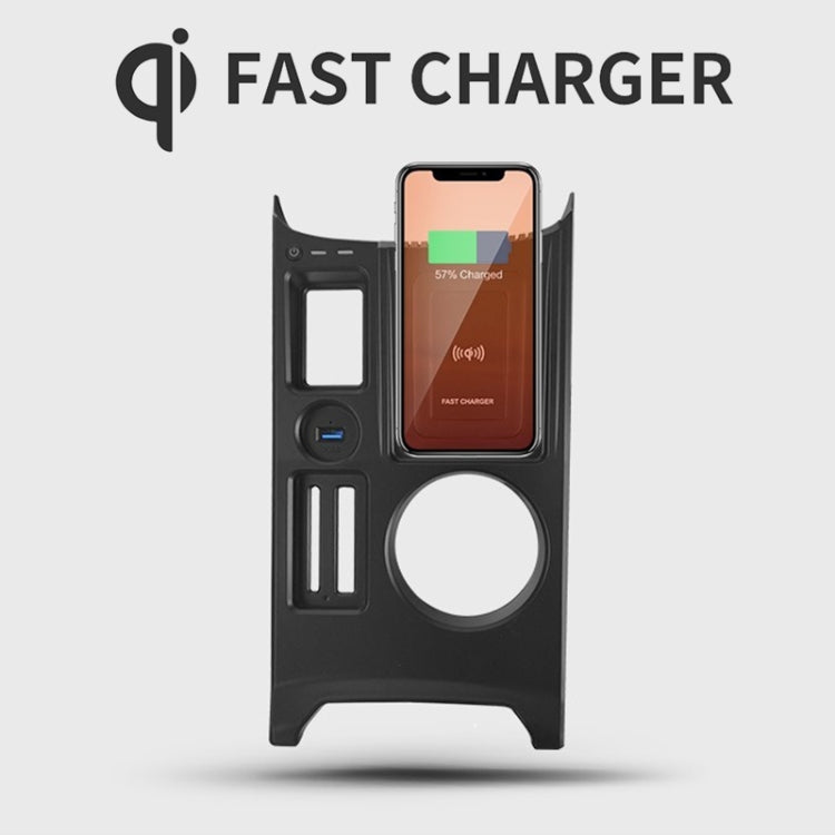 HFC-1053 Car Qi Standard Wireless Charger 15W / 10W Quick Charging for Audi A3 2021-2022, Left Driving, HFC-1053