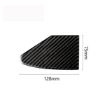 Carbon Fiber Car Charging Port Panel Decorative Sticker for Tesla Model X, Suitable for Left Driving, Charging Port Panel