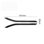 2 PCS Carbon Fiber Car Rear Fog Lamps Decorative Sticker for Tesla Model X, Rear Fog Lamps