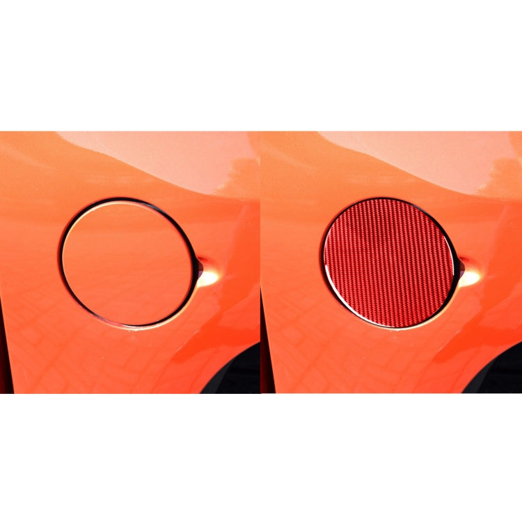 Carbon Fiber Car Fuel Tank Cap Decorative Sticker for Toyota Tundra 2014-2018,Left and Right Drive Universal, Fuel Tank Cap