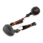 2 PCS PE-ZJ502 Motorcycle Metal Fence Turn Signal Light