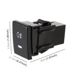TS-16 Car Fog Light On-Off Button Switch with Cable for Isuzu mu-X, For Isuzu mu-X