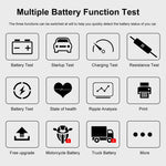KONNWEI KW720 Car 3.2 inch 6V-24V Lead-acid Battery Tester with Printer, KW720