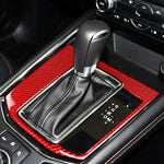 Car Carbon Fiber Gear Panel Decorative Sticker for Mazda CX-5 2017-2018, Right Drive, Gear Panel, Right Drive