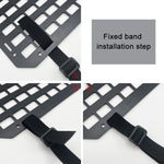 Car Rigid Seat Back Organizer Molle Panel Storage Rack, Storage Rack