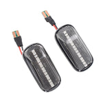 2pcs For Honda Civic 2001-2015 Car Dynamic LED Fender Side Light 34301-S5H-T02, For Honda Civic 2001-2015 (Transparent), For Honda Civic 2001-2015 (Transparent Black)