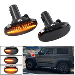 2pcs For Suzuki Jimny JB64W 2018/07- Car Dynamic LED Fender Side Light, For Suzuki Jimny JB64W 2018/07- (Transparent), For Suzuki Jimny JB64W 2018/07- (Transparent Black)