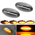 2pcs For Suzuki Grand Vitara JT 2005-2012 Car Dynamic LED Fender Side Light, For Suzuki Grand Vitara JT 2005-2012 (Transparent), For Suzuki Grand Vitara JT 2005-2012 (Transparent Black)