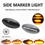 2pcs For Suzuki Grand Vitara JT 2005-2012 Car Dynamic LED Fender Side Light, For Suzuki Grand Vitara JT 2005-2012 (Transparent), For Suzuki Grand Vitara JT 2005-2012 (Transparent Black)