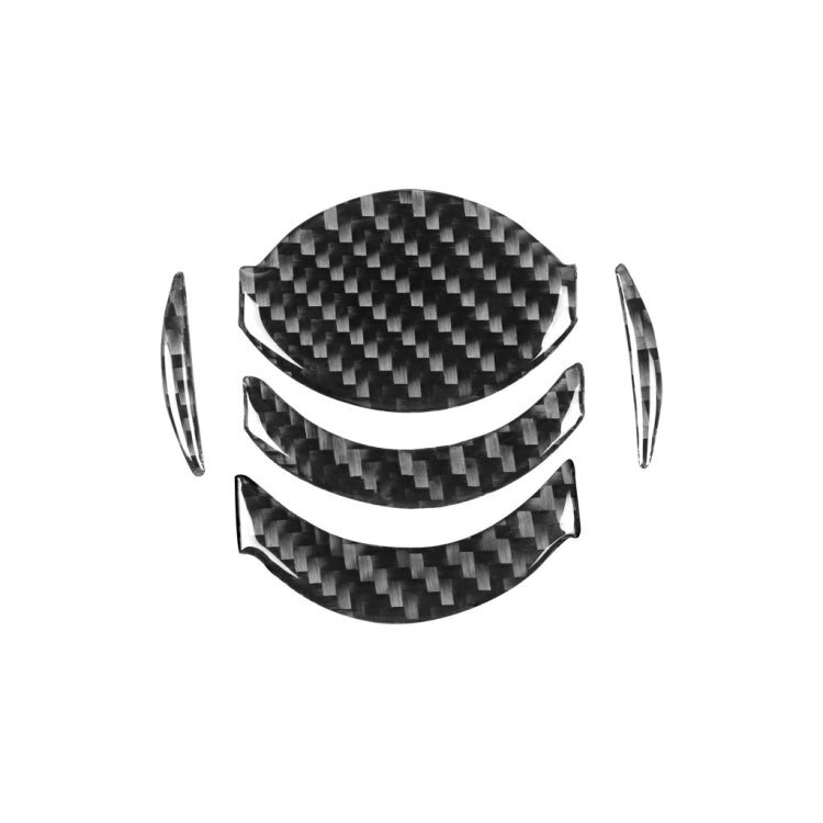 5 PCS Car Carbon Fiber Central Air Outlet Decorative Sticker for Nissan GTR R35 2008-2016, Left and Right Drive Universal, Central Air Outlet