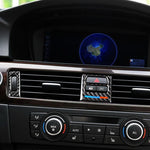 5 PCS Low Matching Carbon Fiber Car Air Outlet Decorative Sticker for BMW E90 / E92 / E93 2005-2012, Low Matching Air Outlet