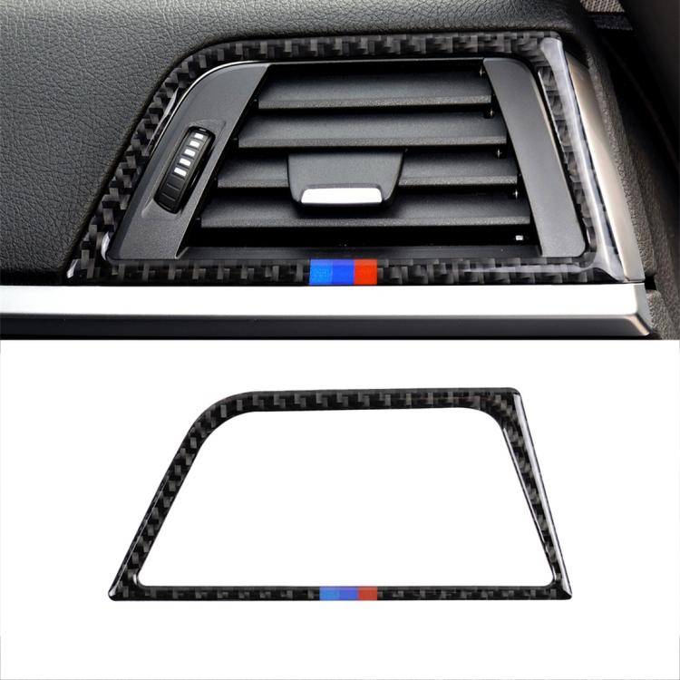 Three Color Carbon Fiber Car Copilot Air Outlet Decorative Sticker for BMW (F30) 2013-2015 / (F34) 2013-2016, Left Drive, Copilot Air Outlet