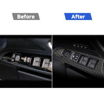 Car Carbon Fiber Window Glass Lift Decorative Sticker for Lexus IS250 300 350C 2006-2012, Right Drive, Window Glass Lift, Right Drive