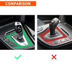 Car Carbon Fiber Gear Position Panel Decorative Sticker for BMW 2013-2017 3 Series F30 / 3GTSeries F34, Right Drive, Gear Position Panel