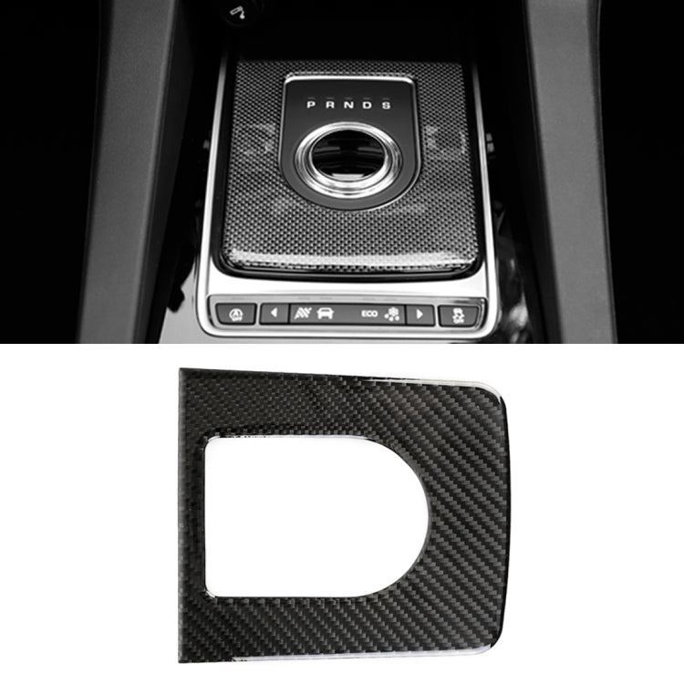 Carbon Fiber Car Gear Frame Decorative Sticker for Jaguar F-PACE, Gear Frame