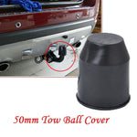 50mm Plastic Car Truck Tow Ball Cover Cap Towing Hitch Trailer Towball Protection, A1423