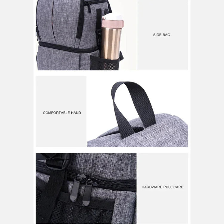 Multi-functional Waterproof Nylon Shoulder Backpack Padded Shockproof Camera Case Bag for Nikon Canon DSLR Cameras