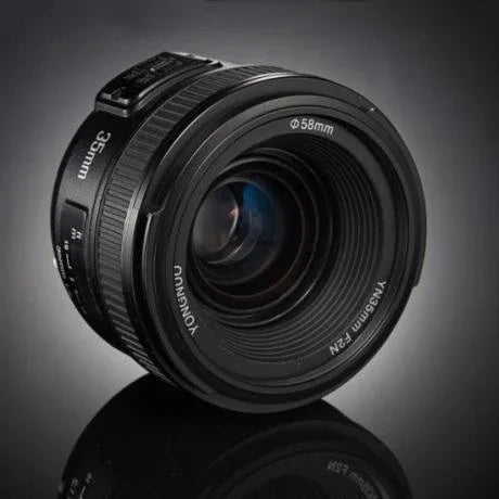 YONGNUO YN35MM F2N 1:2 AF/MF Wide-Angle Fixed/Prime Auto Focus Lens for Nikon DSLR Cameras, YN35mm F2N