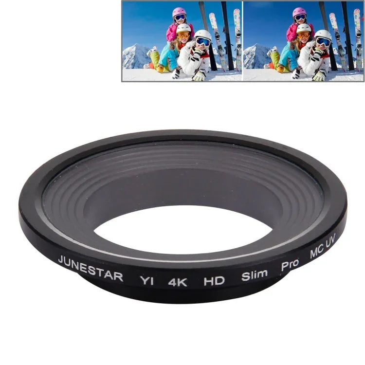 JUNESTAR for Xiaomi Xiaoyi Yi II 4K Sport Action Camera Proffesional HD Slim MCUV Lens Filter, MCUV Lens Filter