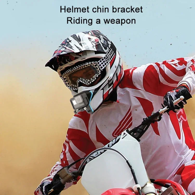 Helmet Belt Mount + Border Frame Mount Protective Cage for GoPro HERO7 Black /6 /5, Helmet Belt Mount + Frame Mount