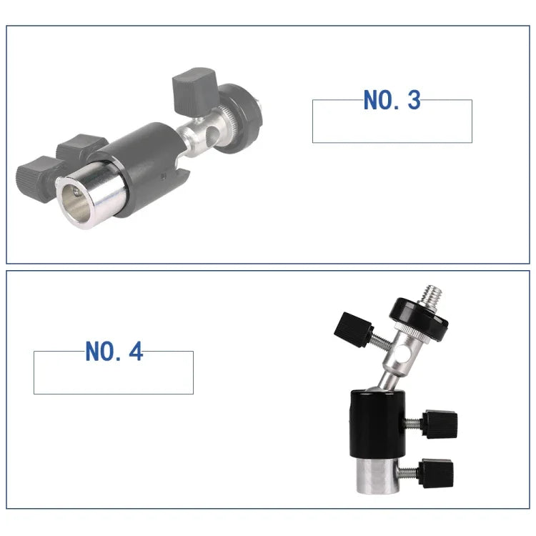 D Type Multifunctional Flash Light Stand Umbrella Bracket, Max Load: 2kg, D Type