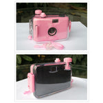 SUC4 5m Waterproof Retro Film Camera Mini Point-and-shoot Camera for Children, Pink, Baby Blue, White, Yellow, Black White