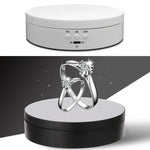 13.8cm USB Charging Smart 360 Degree Rotating Turntable Display Stand Video Shooting Props Turntable for Photography, Load 3kg