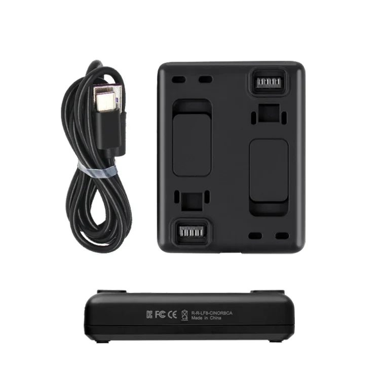 R-R-LF8-CINOR8CA For Insta360 ONE R 4K Panoramic Camera Batteries Charger Fast Charging Dual Charging Interface Charging Base, Batteries Charger