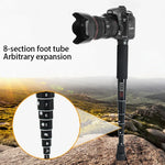 BEXIN P308C Portable Travel Outdoor DSLR Camera Aluminum Alloy Monopod Holder, P308C