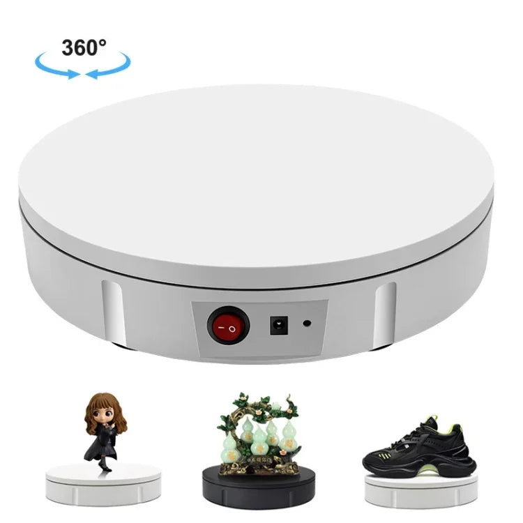 22cm Electric Rotating Display Stand Video Shooting Props Turntable, Load: 50kg, US Plug, 22cm, US Plug